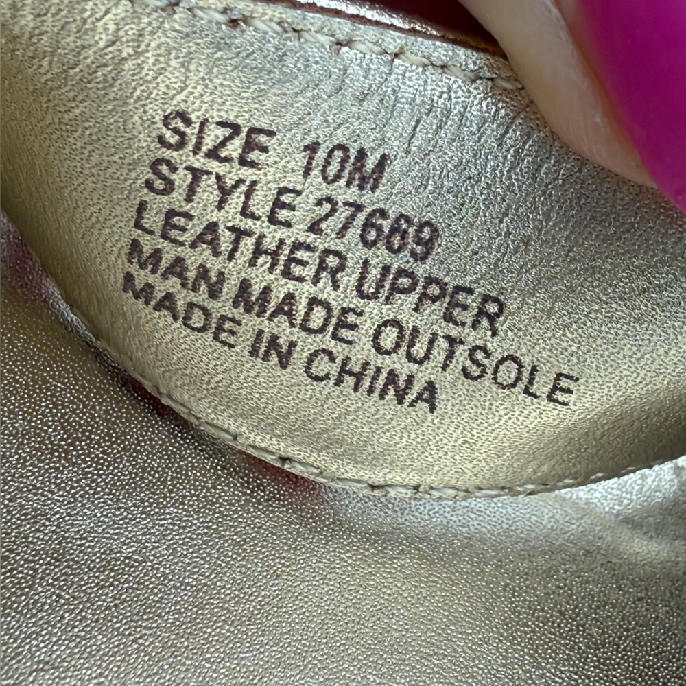 Lilly Pulitzer "Bridgette" Metallic Gold / Cork Wedge
Sandals in Size 10M - Picture 12 of 16